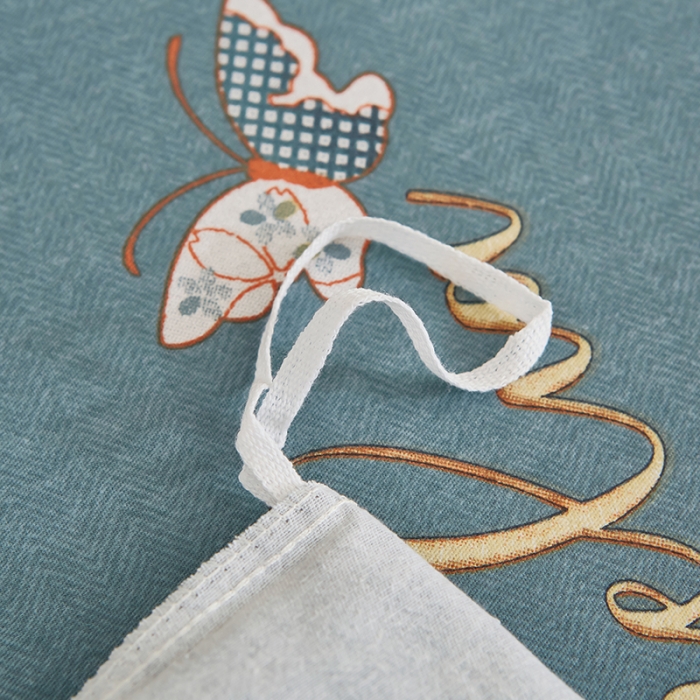 91家纺网 家纺一手货源 找家纺 雲归梦 2022年新款加厚全棉大版四件套第二批-花卉 羽蝶-粉