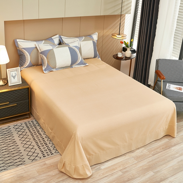 91家纺网 家纺一手货源 找家纺 雲归梦 2022年新款加厚全棉大版四件套第二批-格条卡通 几何空间-灰