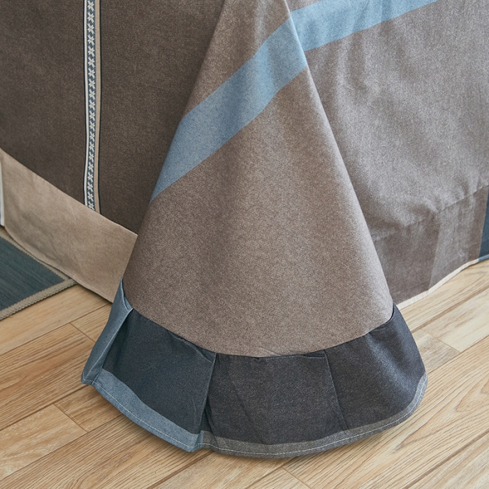 91家纺网 家纺一手货源 找家纺 雲归梦 2022年新款加厚全棉大版四件套第二批-格条卡通 茉伯妮-兰