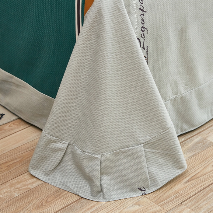 91家纺网 家纺一手货源 找家纺 雲归梦 2022年新款加厚全棉大版四件套第二批-格条卡通 森旅小鹿