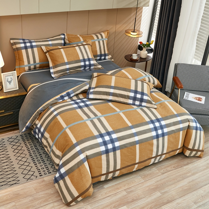 91家纺网 家纺一手货源 找家纺 雲归梦 2022年新款加厚全棉大版四件套第二批-格条卡通 天空之城