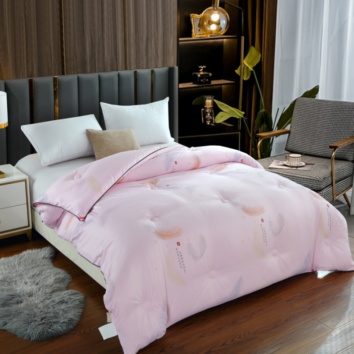 91家纺网 家纺一手货源 找家纺 好欣怡 2023新国潮大豆蛋白冬被被子被芯 羽毛