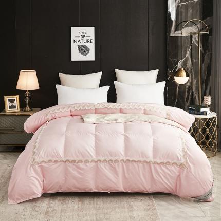 91家纺网 家纺一手货源 找家纺 太阳羽 2025新款柔赛丝全脱被子被芯加厚保暖被 粉色