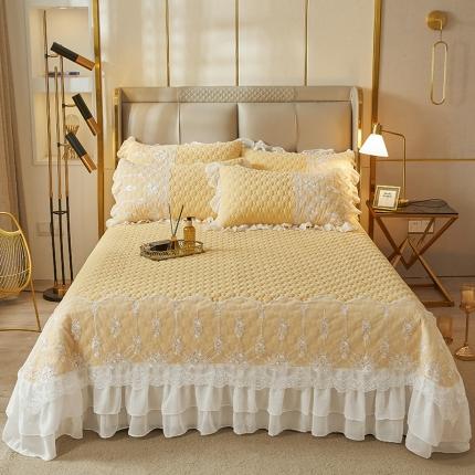 91家纺网 家纺一手货源 找家纺 （总）好儿喜家纺 2022新款A类云锦棉单品床盖床盖三件套