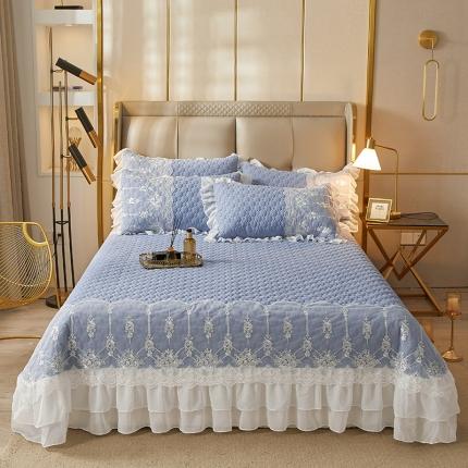 91家纺网 家纺一手货源 找家纺 （总）好儿喜家纺 2022新款A类云锦棉单品床盖床盖三件套