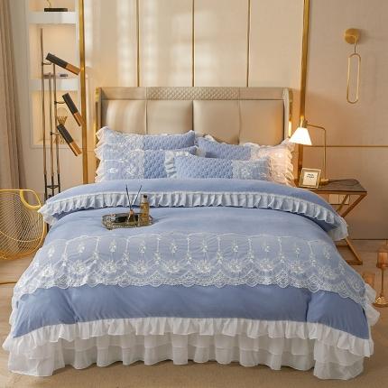 91家纺网 家纺一手货源 找家纺 （总）好儿喜家纺 2022新款A类云锦棉床盖四件套