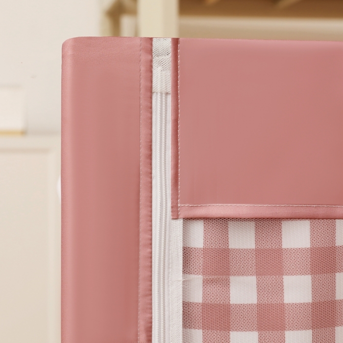 91家纺网 家纺一手货源 找家纺 梦尔佳蚊帐 2022新款卡通印花学生床帘蚊帐 爱心熊-玉