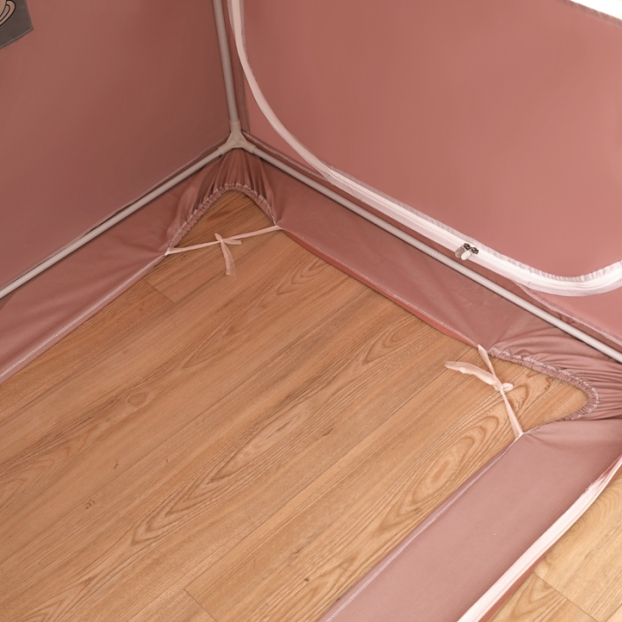 91家纺网 家纺一手货源 找家纺 梦尔佳蚊帐 2022新款卡通印花学生床帘蚊帐 爱心熊-玉