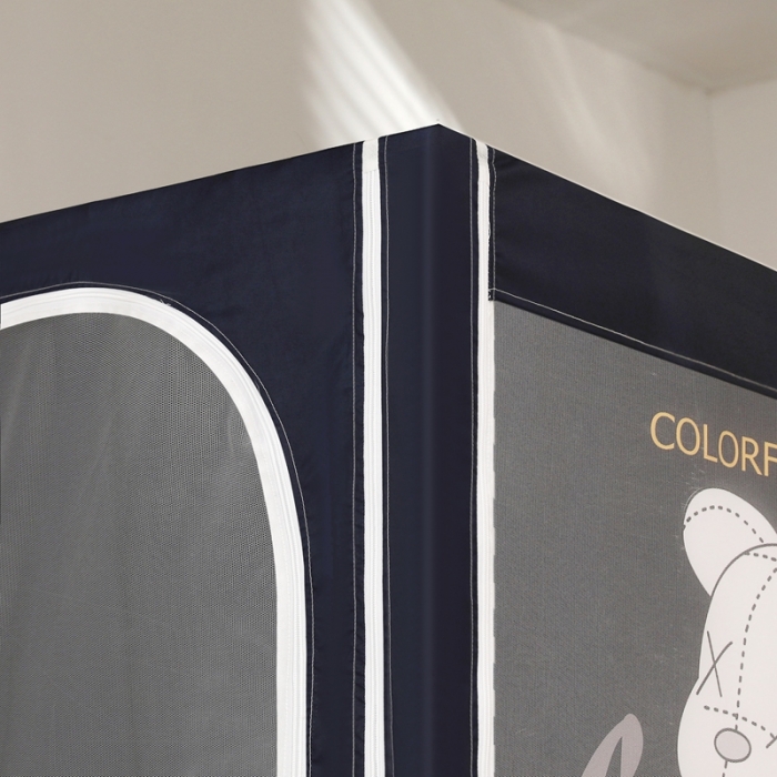 91家纺网 家纺一手货源 找家纺 梦尔佳蚊帐 2022新款卡通印花学生床帘蚊帐 米克乔丹