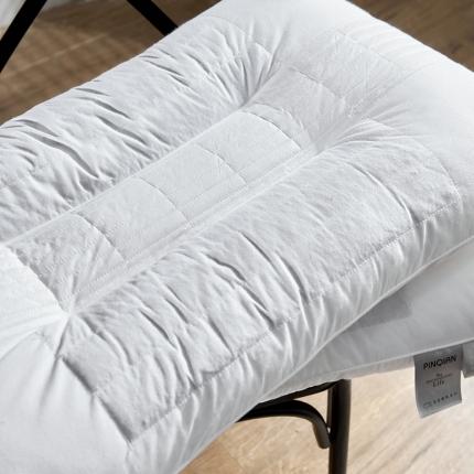 91家纺网 家纺一手货源 找家纺 2023新款 全棉花草保健枕芯 绗缝决明子护颈枕保健枕芯枕头