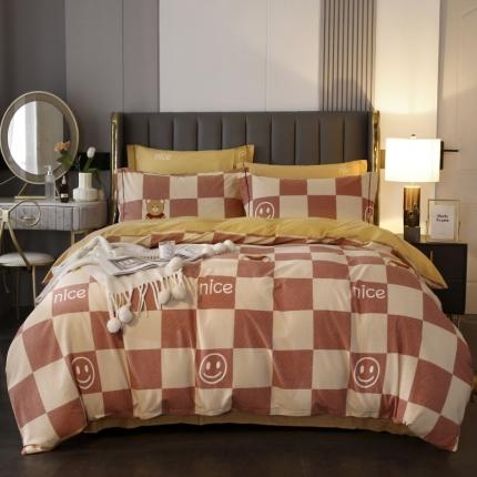 91家纺网 家纺一手货源 找家纺 棉生活  22新款铂金全棉磨毛系列（AB版设计） 美丽心情