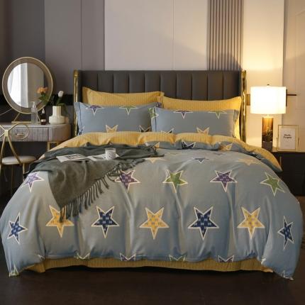 91家纺网 家纺一手货源 找家纺 棉生活  22新款铂金全棉磨毛系列（AB版设计） 守望星空