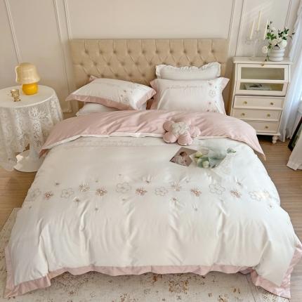 91家纺网 家纺一手货源 找家纺 （总）柚子YOUTH2022新款秋冬100支四件套-花窗系列