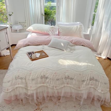 91家纺网 家纺一手货源 找家纺 （总）柚子YOUTH2022新款秋冬100支四件套-曼妮系列