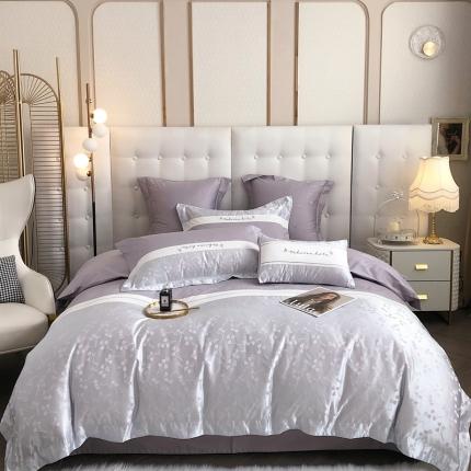 91家纺网 家纺一手货源 找家纺 （总）柚子YOUTH新款秋冬100支四件套-紫丁香系列