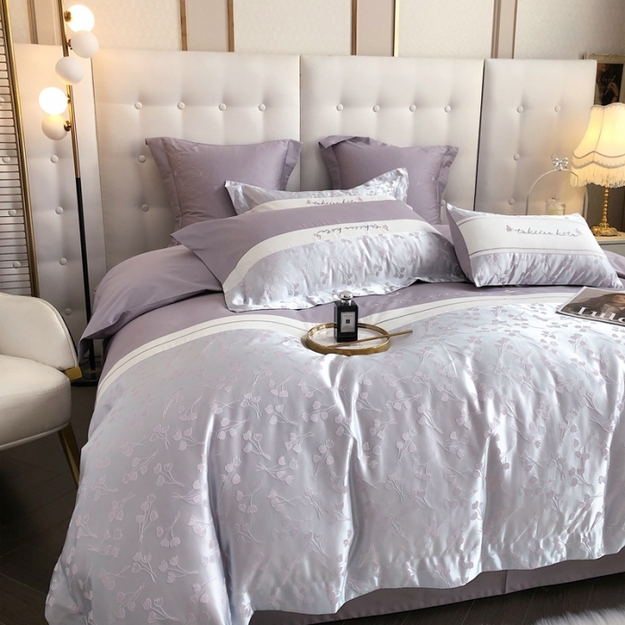 91家纺网 家纺一手货源 找家纺 （总）柚子YOUTH新款秋冬100支四件套-紫丁香系列