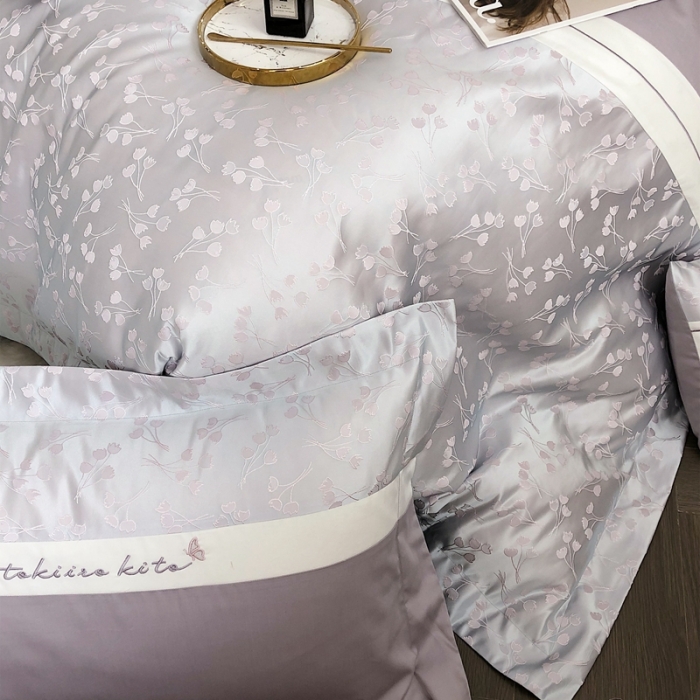 91家纺网 家纺一手货源 找家纺 （总）柚子YOUTH新款秋冬100支四件套-紫丁香系列