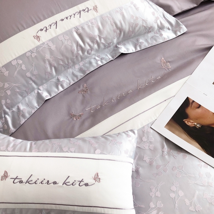 91家纺网 家纺一手货源 找家纺 （总）柚子YOUTH新款秋冬100支四件套-紫丁香系列