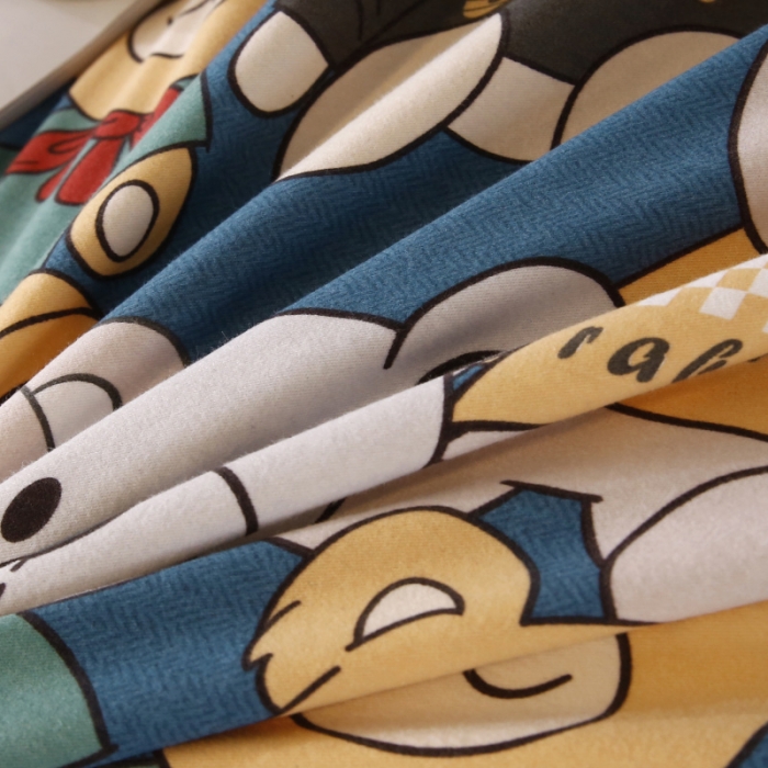 91家纺网 家纺一手货源 找家纺 棉生活  2022新款铂金全棉磨毛系列（AB版设计） 潮牌熊