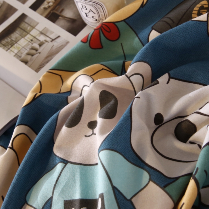 91家纺网 家纺一手货源 找家纺 棉生活  2022新款铂金全棉磨毛系列（AB版设计） 潮牌熊