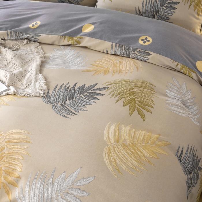 91家纺网 家纺一手货源 找家纺 棉生活  22新款铂金全棉磨毛系列（AB版设计） 丛草集-玉