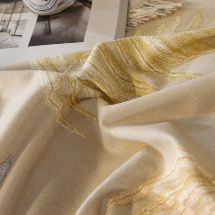 91家纺网 家纺一手货源 找家纺 棉生活  22新款铂金全棉磨毛系列（AB版设计） 丛草集-玉