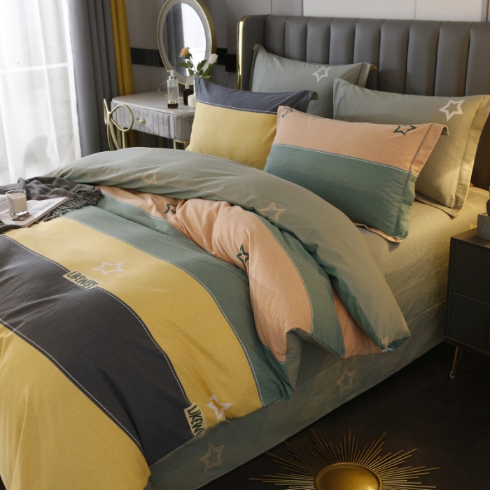 91家纺网 家纺一手货源 找家纺 棉生活  22新款铂金全棉磨毛系列（AB版设计） 达菲星光