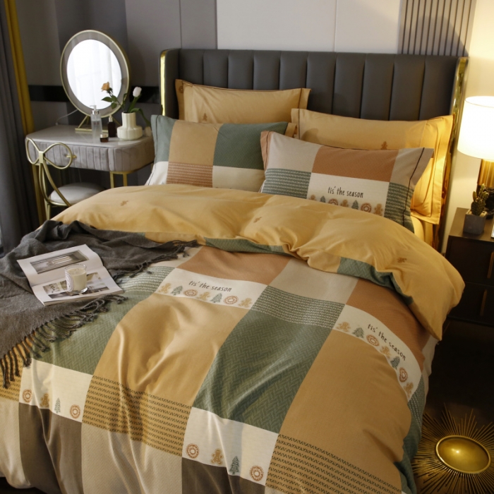 91家纺网 家纺一手货源 找家纺 棉生活  2022新款铂金全棉磨毛系列（AB版设计） 简派