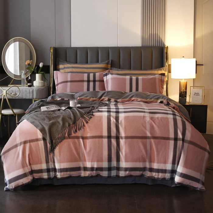 91家纺网 家纺一手货源 找家纺 棉生活  2022新款铂金全棉磨毛系列（AB版设计） 克莱尔