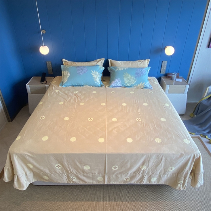 91家纺网 家纺一手货源 找家纺 2022新款铂金全棉磨毛系列四件套-实拍图（AB版设计） 丛草集-兰