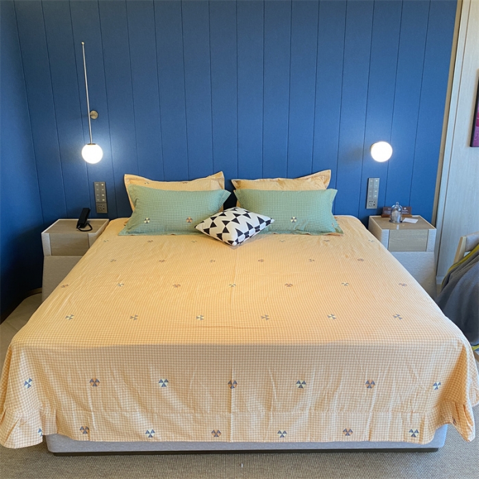 91家纺网 家纺一手货源 找家纺 2022新款铂金全棉磨毛系列四件套-实拍图（AB版设计） 悸动