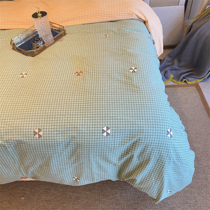 91家纺网 家纺一手货源 找家纺 2022新款铂金全棉磨毛系列四件套-实拍图（AB版设计） 悸动