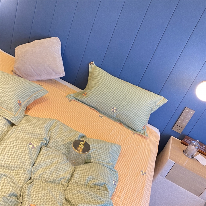 91家纺网 家纺一手货源 找家纺 2022新款铂金全棉磨毛系列四件套-实拍图（AB版设计） 悸动