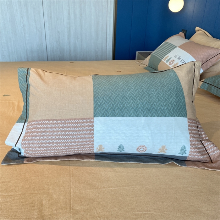 91家纺网 家纺一手货源 找家纺 2022新款铂金全棉磨毛系列四件套-实拍图（AB版设计） 简派