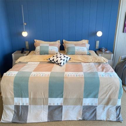 2022新款铂金全棉磨毛系列四件套-实拍图（AB版设计） 简派