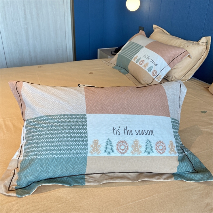 91家纺网 家纺一手货源 找家纺 2022新款铂金全棉磨毛系列四件套-实拍图（AB版设计） 简派