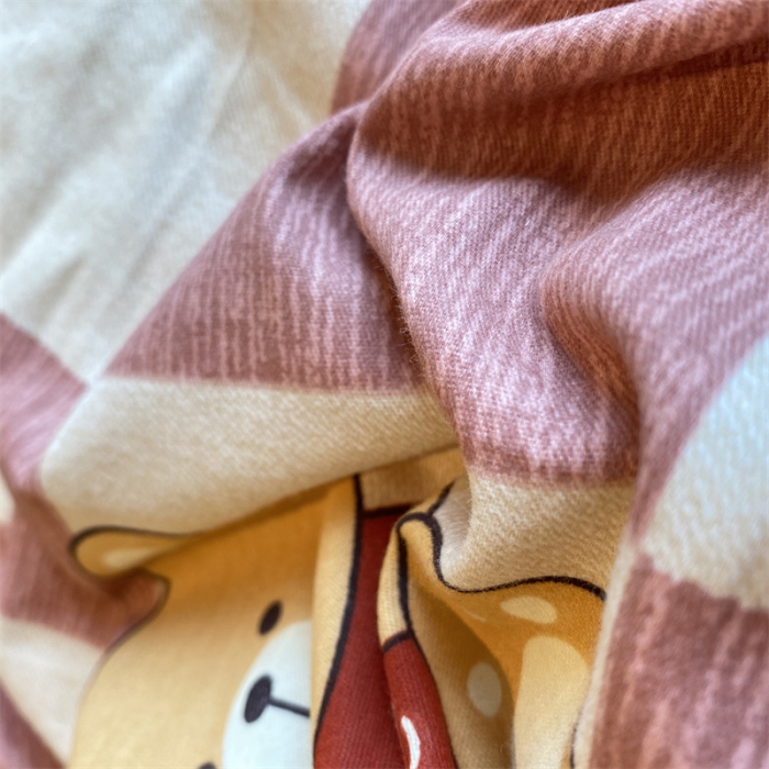 91家纺网 家纺一手货源 找家纺 2022新款铂金全棉磨毛系列四件套-实拍图（AB版设计） 美丽心情