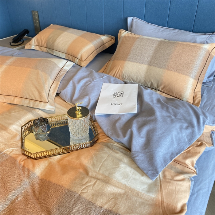 91家纺网 家纺一手货源 找家纺 2022新款铂金全棉磨毛系列四件套-实拍图（AB版设计） 苏芳