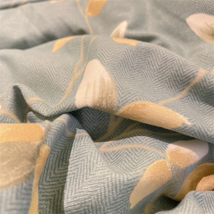 91家纺网 家纺一手货源 找家纺 2022新款铂金全棉磨毛系列四件套-实拍图（AB版设计） 仙草