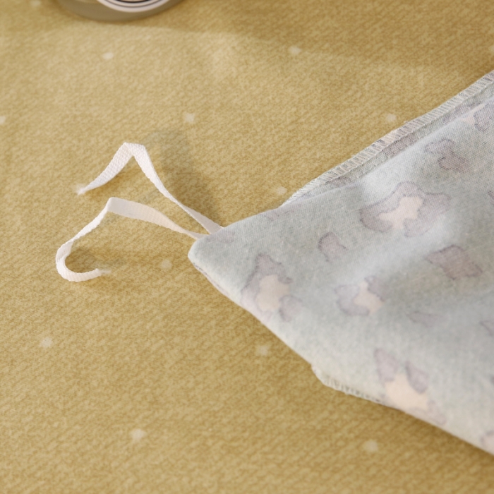 91家纺网 家纺一手货源 找家纺 棉生活  22新款铂金全棉磨毛系列（AB版设计） 烂漫豹纹绿