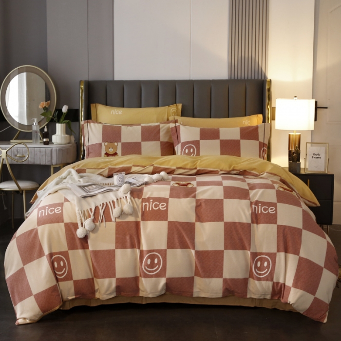 91家纺网 家纺一手货源 找家纺 棉生活  22新款铂金全棉磨毛系列（AB版设计） 美丽心情