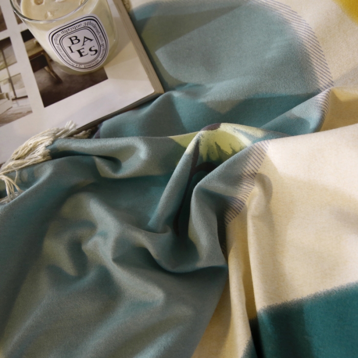 91家纺网 家纺一手货源 找家纺 棉生活  2022新款铂金全棉磨毛系列（AB版设计） 七色堇