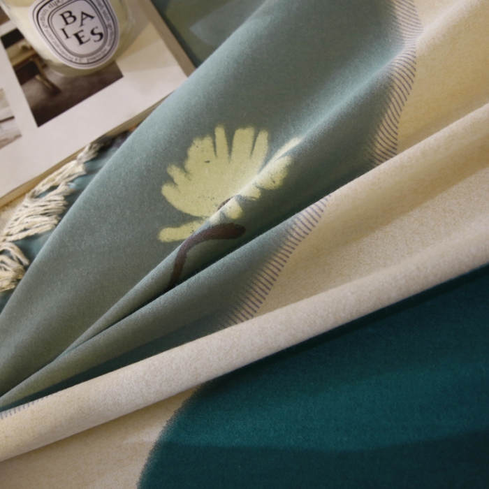 91家纺网 家纺一手货源 找家纺 棉生活  2022新款铂金全棉磨毛系列（AB版设计） 七色堇