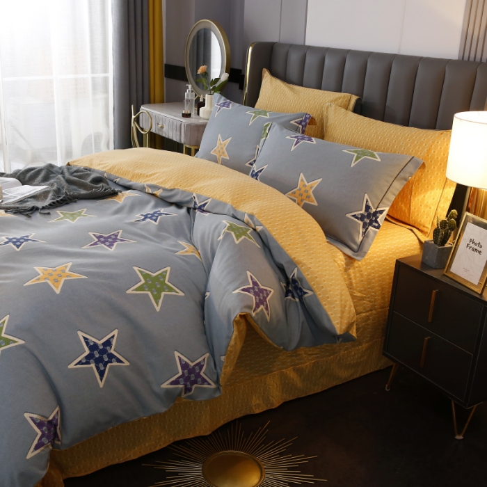 91家纺网 家纺一手货源 找家纺 棉生活  22新款铂金全棉磨毛系列（AB版设计） 守望星空