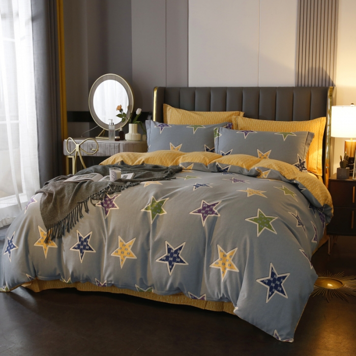 91家纺网 家纺一手货源 找家纺 棉生活  22新款铂金全棉磨毛系列（AB版设计） 守望星空