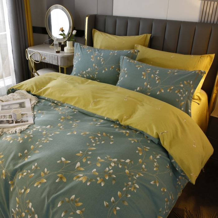 91家纺网 家纺一手货源 找家纺 棉生活  2022新款铂金全棉磨毛系列（AB版设计） 仙草