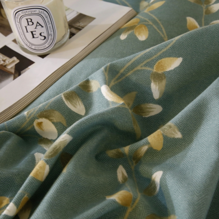 91家纺网 家纺一手货源 找家纺 棉生活  2022新款铂金全棉磨毛系列（AB版设计） 仙草