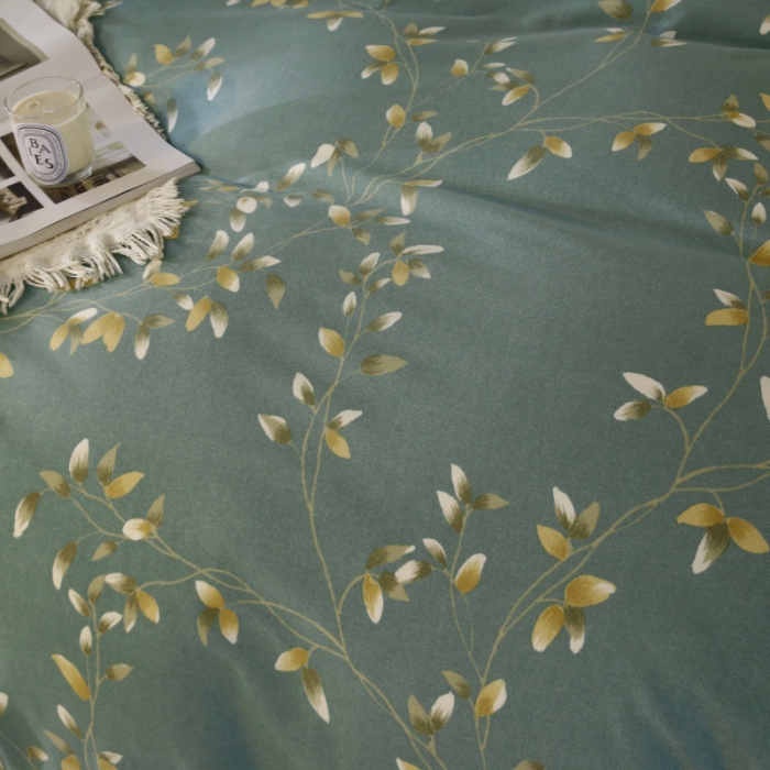 91家纺网 家纺一手货源 找家纺 棉生活  2022新款铂金全棉磨毛系列（AB版设计） 仙草