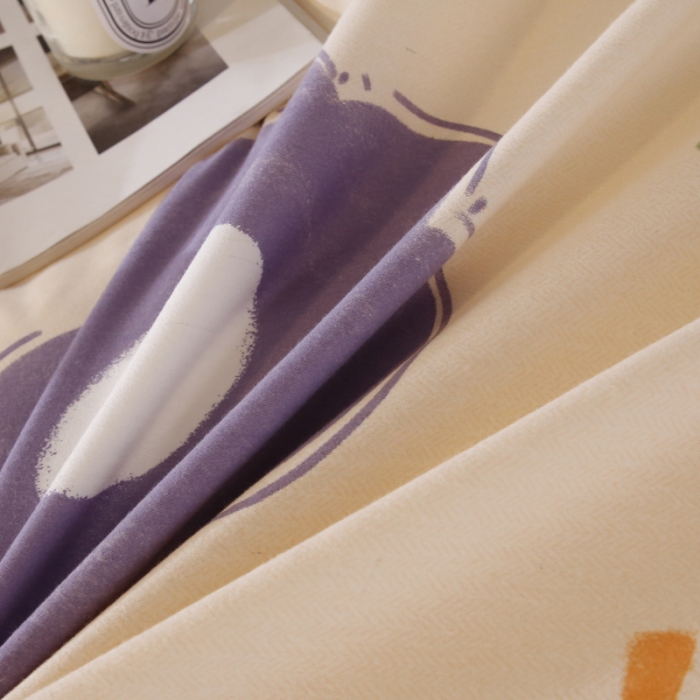 91家纺网 家纺一手货源 找家纺 棉生活  22新款铂金全棉磨毛系列（AB版设计） 向阳花开