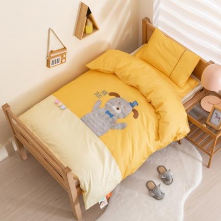 91家纺网 家纺一手货源 找家纺 (总)喜多兔 2022新60s长绒棉纯棉幼儿园三件套-小微笑